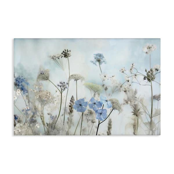 Blooming Subtle Wildflowers by Irene Weisz Unframed Nature Graphic Art Print 20 in. x 30 in.