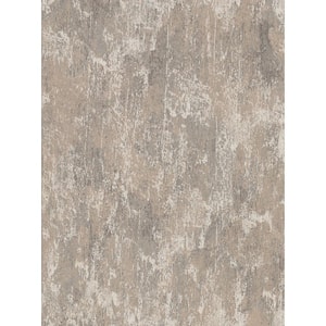 Bovary Taupe Distressed Texture Paper Strippable Wallpaper (Covers 57.8 sq. ft.)