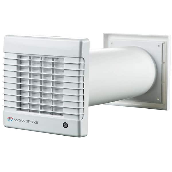 110 CFM Wall-Through Exhaust Fan - Garage Ventilation Kit with 5 in. Duct