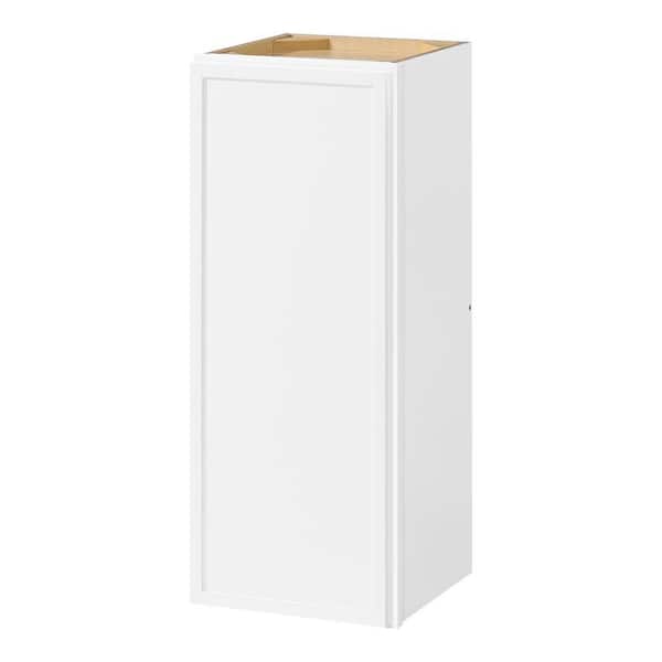 Leyton 12 in. W x 12 in. D x 30 in. H Ready to Assemble Plywood Slim Shaker Wall Kitchen Cabinet in Alpine White
