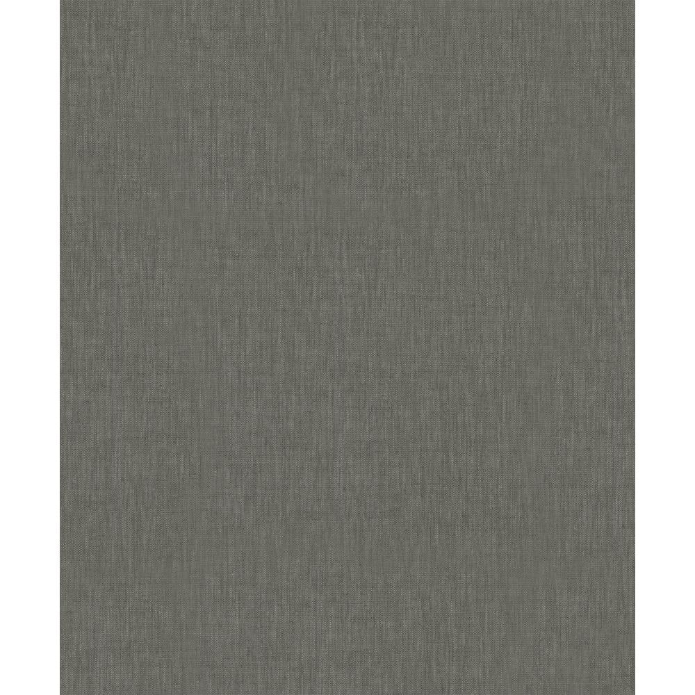 Plain Linen Texture Effect Anthracite Matte Finish Vinyl on Non-Woven Non-P