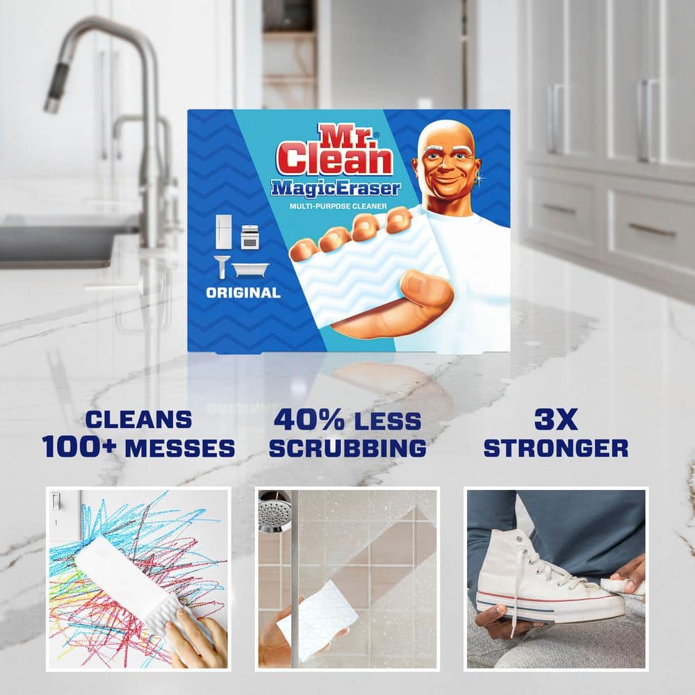 Mr. Clean Magic Eraser Original Non-Scratch Cleaning Pads, 6 Pack