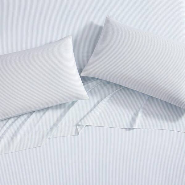 Laura Ashley Ramona 2-Piece Blue Cotton Standard Pillowcases