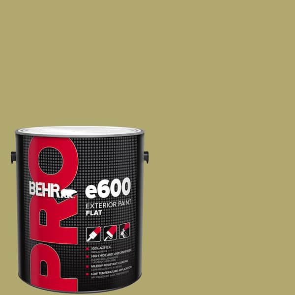 BEHR PRO 1 gal. #PPU9-05 Natchez Moss Flat Exterior Paint