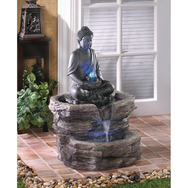 Zingz & Thingz 21.12 in. x 20.12 in. x 29.37 in. Zen Buddha 