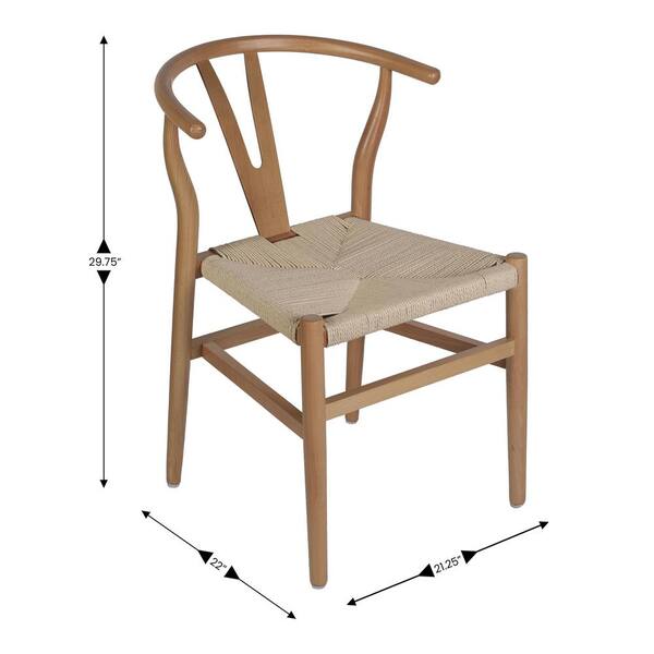 Carnegy Avenue Logan Commercial Grade Oak Frame/Natural Seat
