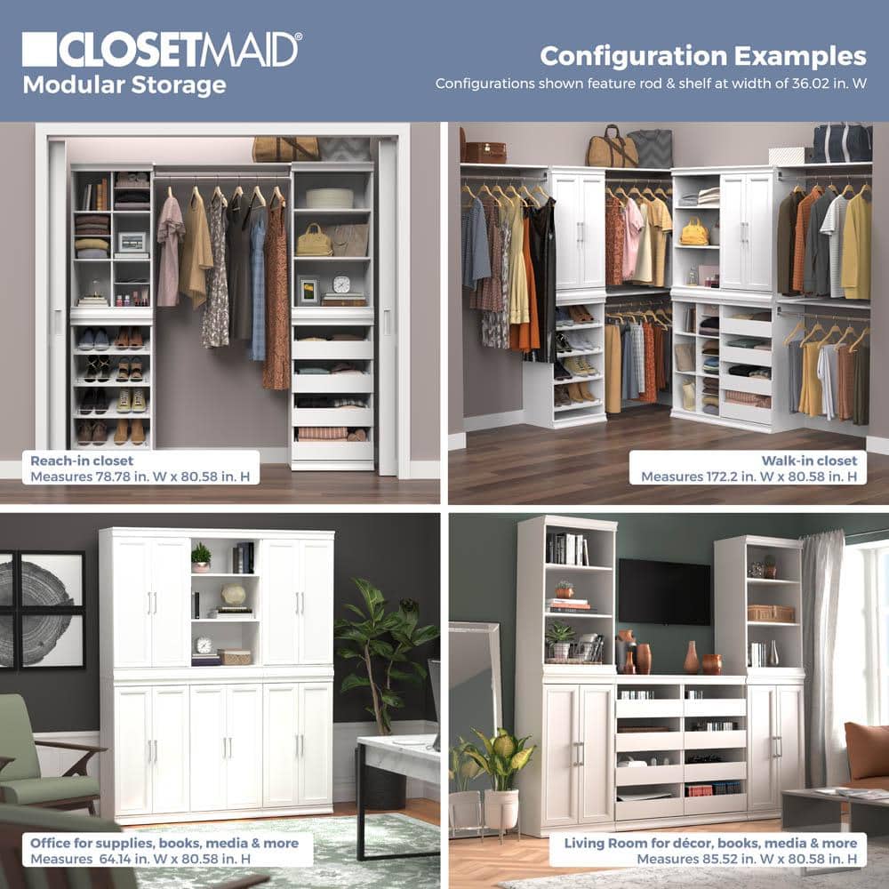 White Stackable Wood and Metal Shoe Shelf Unit