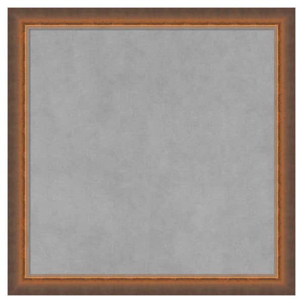 Amanti Art Two Tone Bronze Copper 18 in. x 18 in Framed Magnetic Board