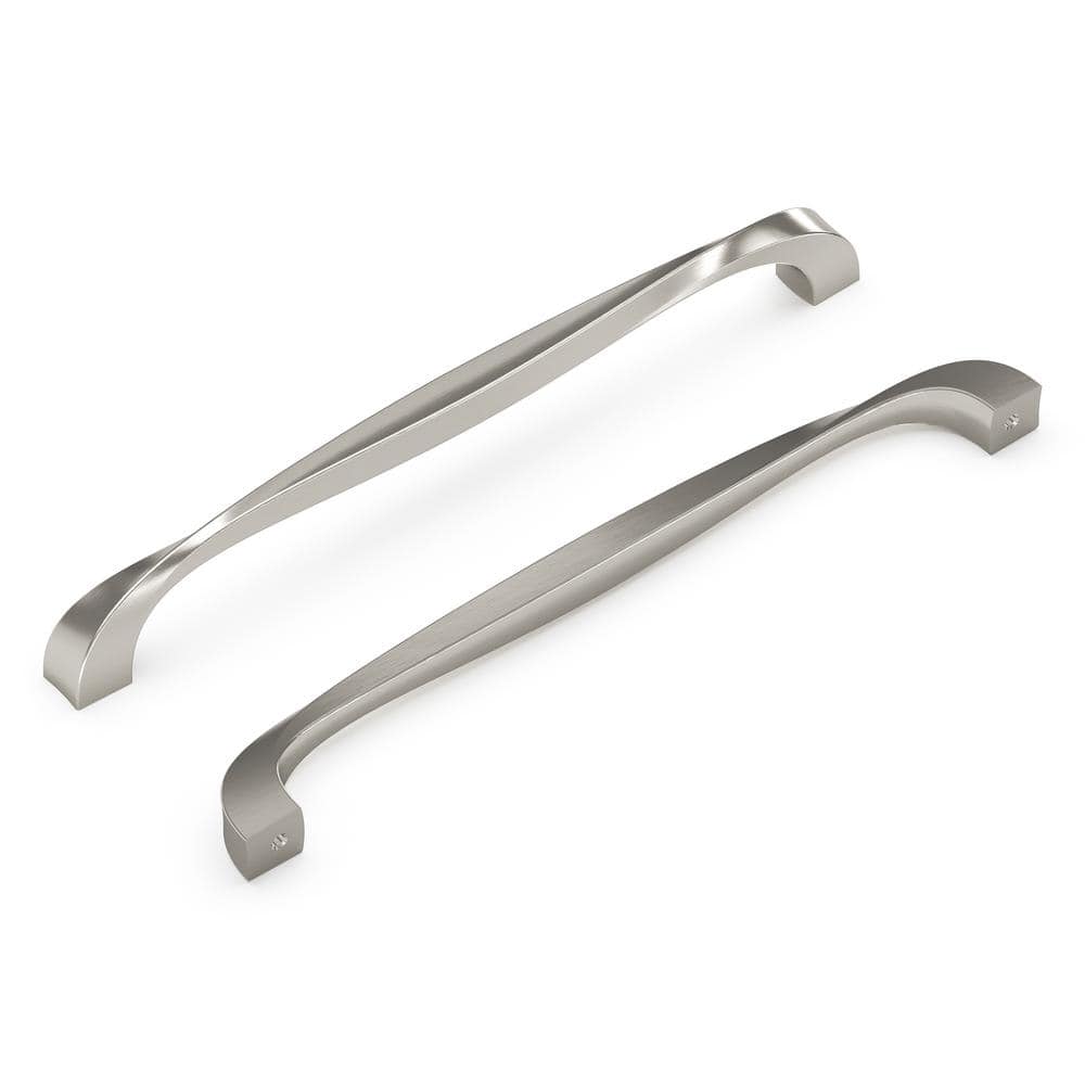 Twist Collection 8-13/16 in. (224 mm) Center to Center Satin Nickel Bar Cabinet Pull price history on PriceWatchPro