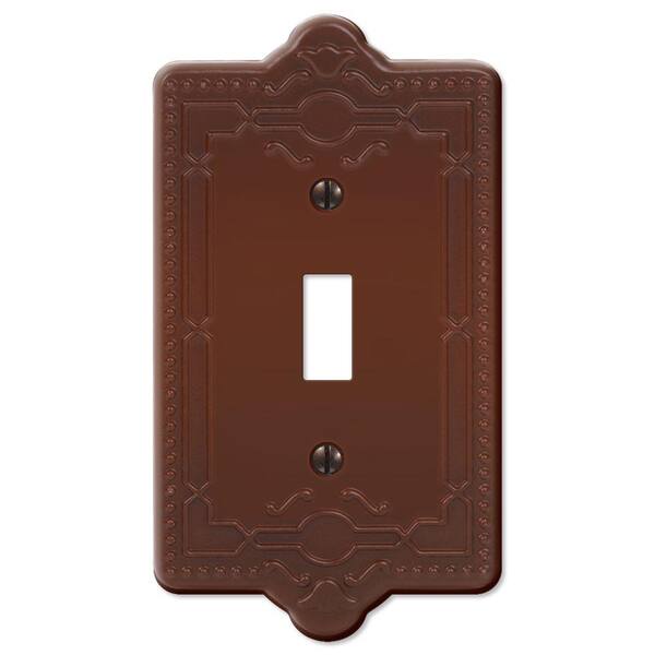 Creative Accents Brown 1-Gang Toggle Wall Plate