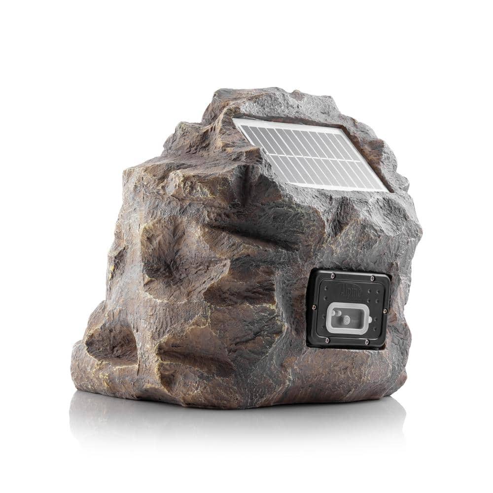 Gray Weatherproof Solar Bluetooth Outdoor Rock Speaker