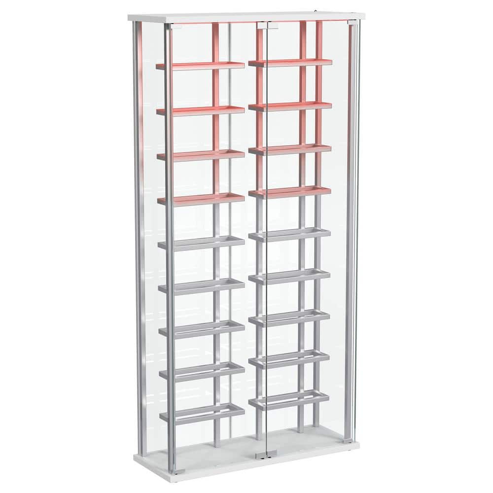 Montara Chrome Tempered Glass Lighted Curio Cabinet