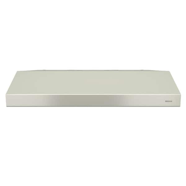 Broan-NuTone Glacier BCSD 30 in. 300 Max Blower CFM Convertible Under-Cabinet Range Hood with Light and Easy Install System in Bisque