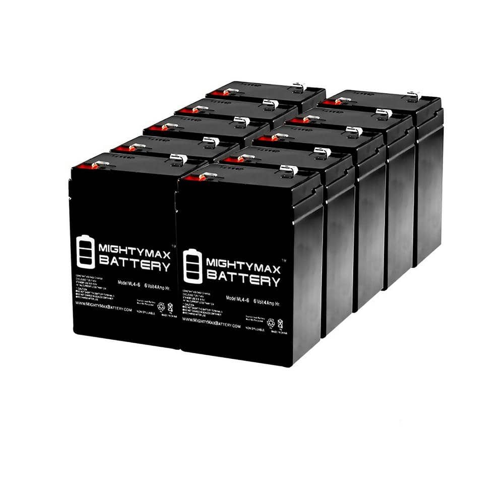 6V 4.5Ah SLA Replacement Battery for Yuntong YT-645 - 10 Pack