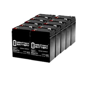 6-Volt 4.5 Ah SLA (Sealed Lead Acid) AGM Type Replacement Battery for Alarm/Security Systems (10-Pack)