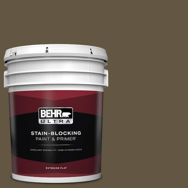 BEHR ULTRA 5 gal. #S-H-750 Mountain Trail Flat Exterior Paint & Primer