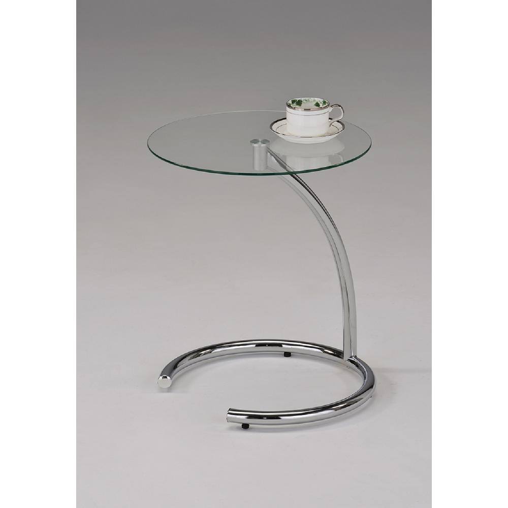 Details about   Kings Brand Black Glass & Chrome Accent Snack Table with Magazine Rack 