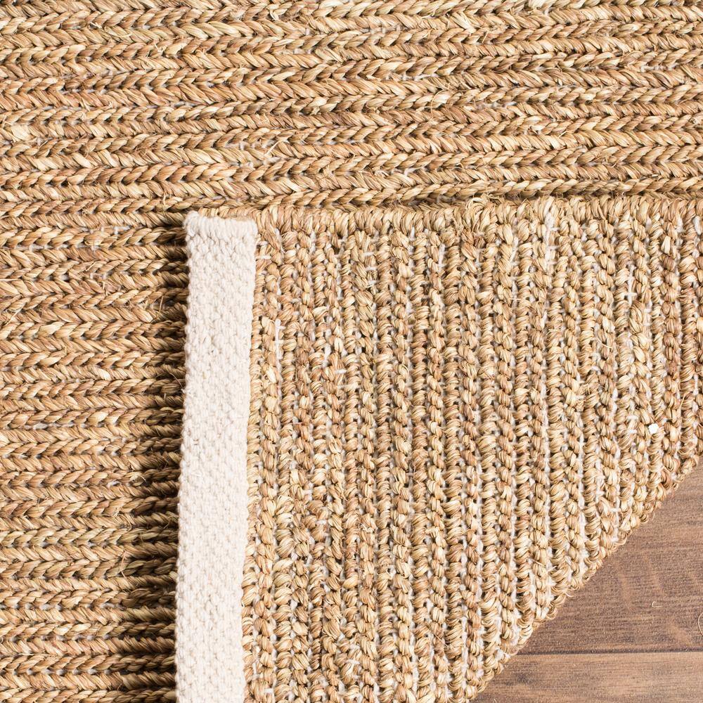Hand-Knotted Natural Cotton Runner Rug, 27" x 5'