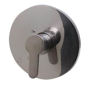 Single-Handle Shower Mixer Valve with Sleek Modern Design in Brushed Nickel