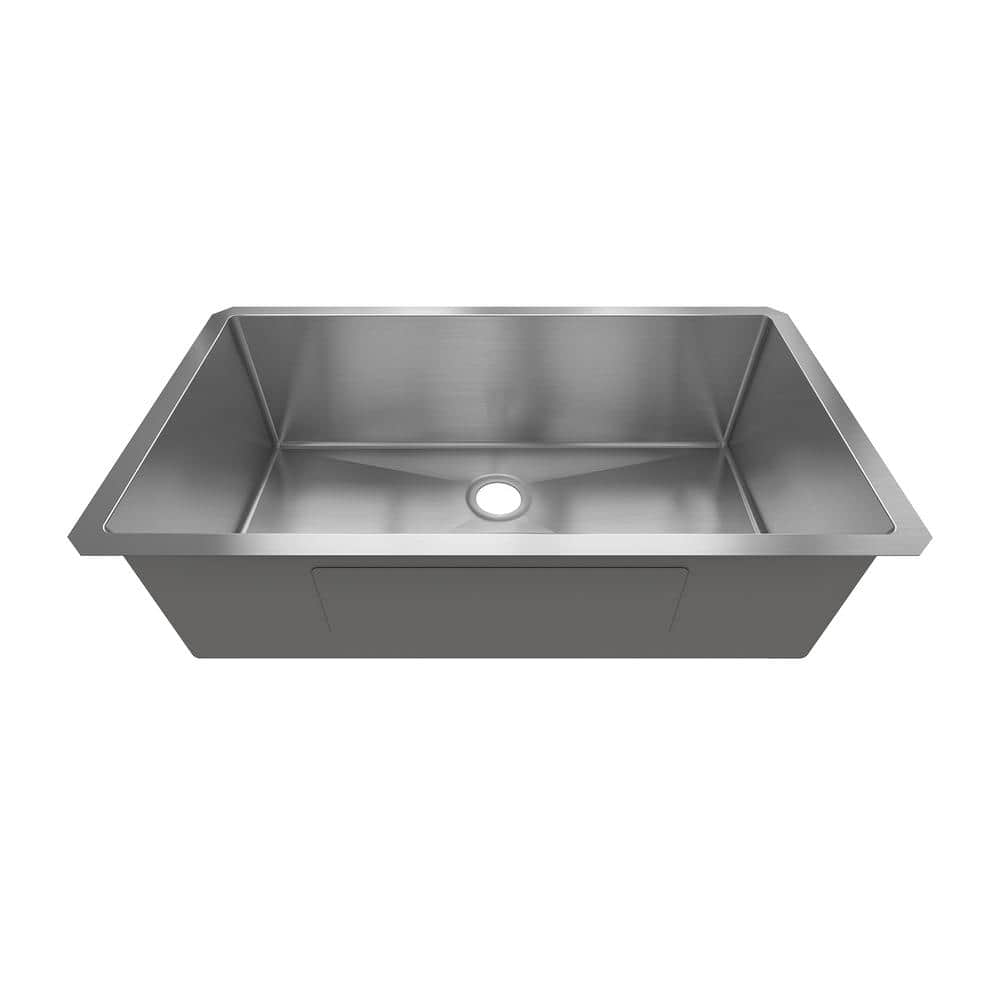 Sinber 32 in. Undermount Single Bowl 18-Gauge 304 Stainless Steel Kitchen  Sink HU3219S - The Home Depot