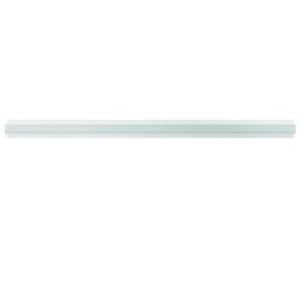 Grandis 0.8 in. x 12 in. Snow White Marble Polished Pencil Liner Tile Trim (0.667 sq. ft./case) (10-pack)