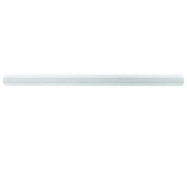 Apollo Tile Grandis 0.8 in. x 12 in. Snow White Marble Polished Pencil Liner Tile Trim (0.667 sq. ft./case) (10-pack)
