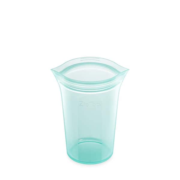 Zip Top 24 oz. Teal Reusable Silicone Sandwich Bag Zippered Storage  Container Z-BAGS-03 - The Home Depot