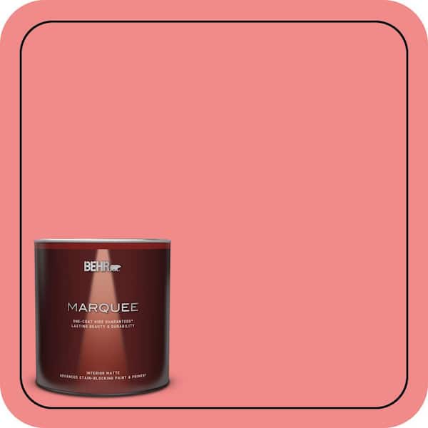 BEHR MARQUEE 1 qt. #150B-5 Cheery Matte Interior Paint & Primer