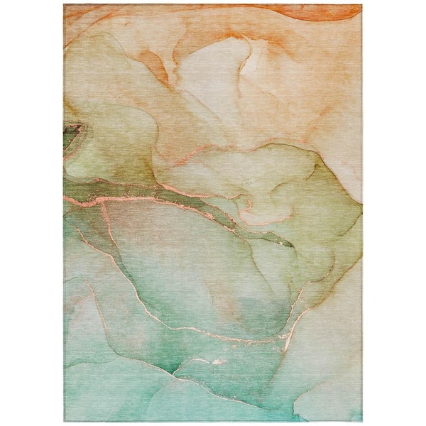 Addison Rugs Chantille ACN508 Teal 3 ft. x 5 ft. Machine Washable Indoor/Outdoor Geometric Area Rug
