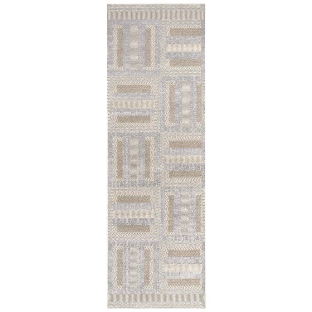 Nordic Grey Multicolor 2 ft. x 6 ft. All-over design Contemporary Runner Area Rug price history on PriceWatchPro