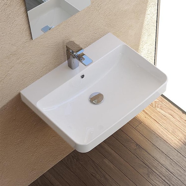 Nameeks Noura Pedestal Sink in White