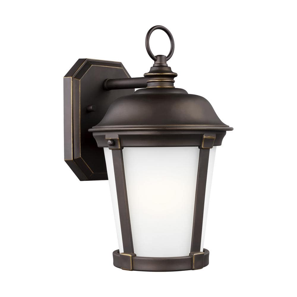 Calder Antique Bronze 12.25" Outdoor Wall Lantern Sconce