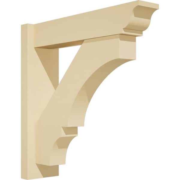 Ekena Millwork Balboa 5 in. W x 20 in. H x 20 in. D Signature Urethane Polyurethane Outlooker with Traditional Ends