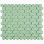 Metro Hex Matte Light Green 10-1/4 in. x 11-3/4 in. x 5 mm Porcelain Mosaic Tile (8.56 sq. ft. / case)