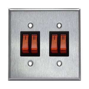 9 in. x 6 in. x 9 in. Double Switch-Plate Assembly - 2 Stage Patio