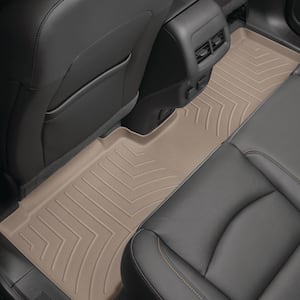 Tan Rear Floorliner/Volkswagen/Atlas/2018 + Fits Vehicles with 2nd Row Bench Seats