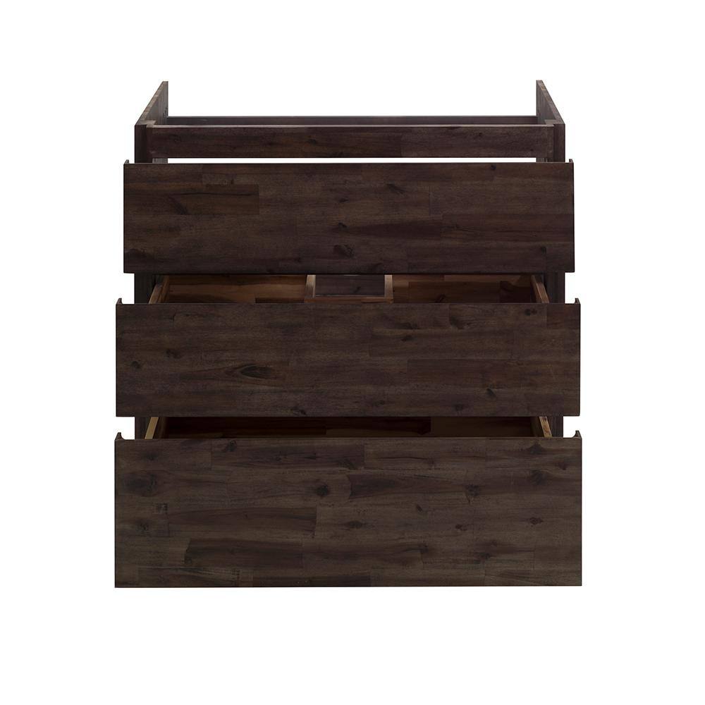 Formosa 35" Brown Engineered Wood Freestanding Vanity Base