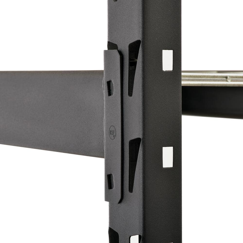 Muscle Rack 77" Black Steel Adjustable 3-Shelf Garage Shelving Unit
