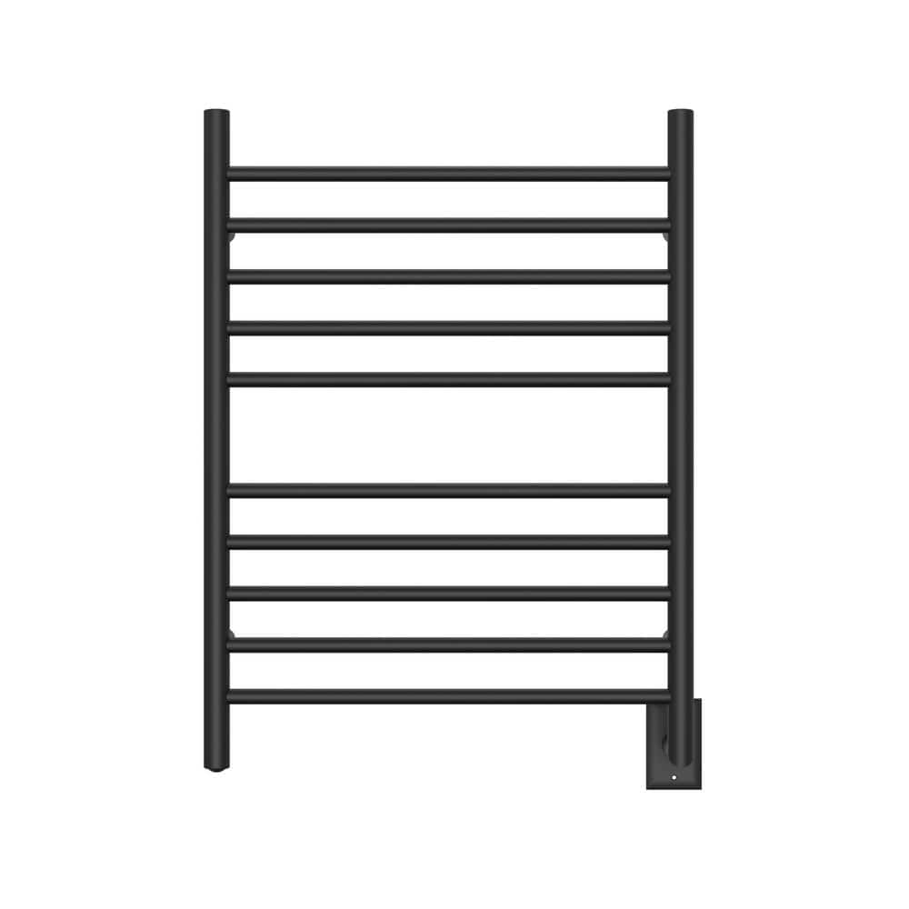 Amba Radiant 10Bar Hardwired Towel Warmer in Matte Black RWHSMB The Home Depot