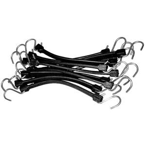 Details about   10 Pack Mini Bungee Cords with Hooks 9 Inch Rubber Stretchy Bungee 9 IN White 