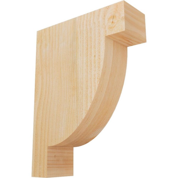 Ekena Millwork 4 in. x 12 in. x 16 in. Douglas Fir Alpine Rough Sawn Corbel