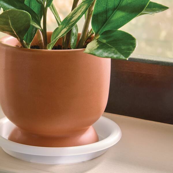 Vigoro 4 in. Dia Heavy-Duty Plastic Planter Saucer PL-HD-PC10