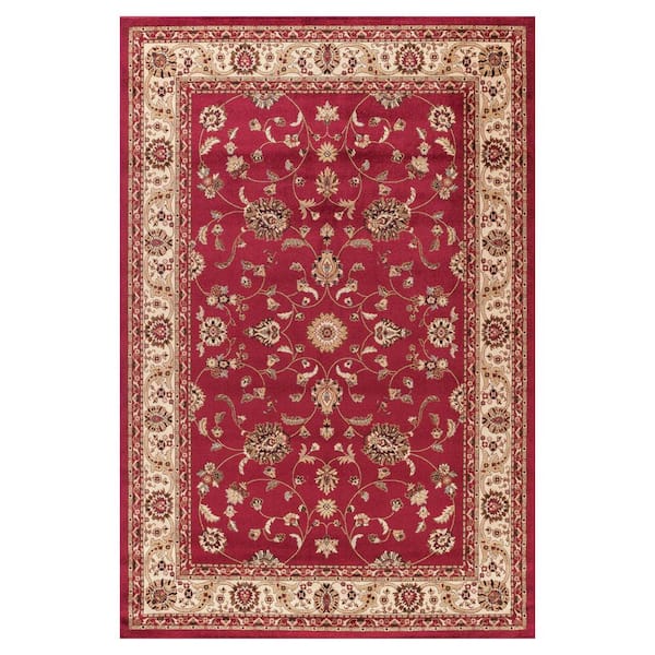 Concord Global Trading Jewel Marash Red 5 ft. x 8 ft. Area Rug