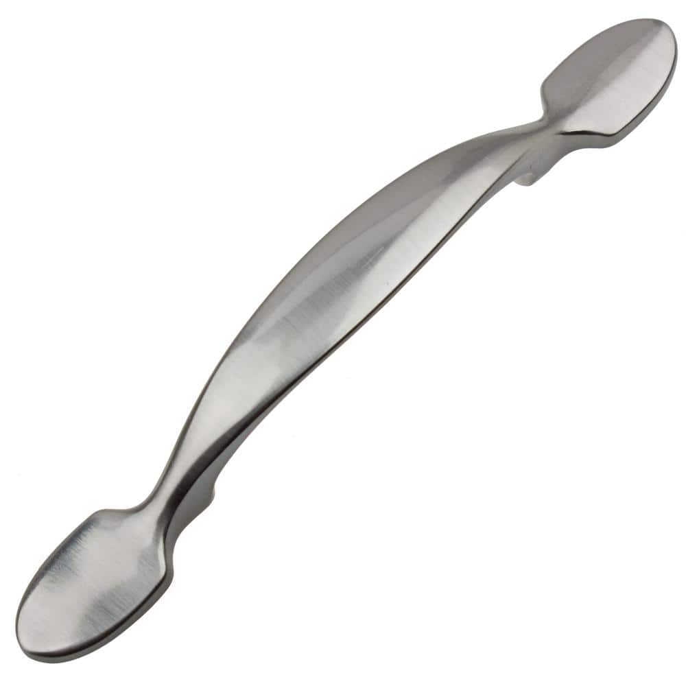 Brushed Nickel 9" Arch Cabinet Pull with Mounting Hardware