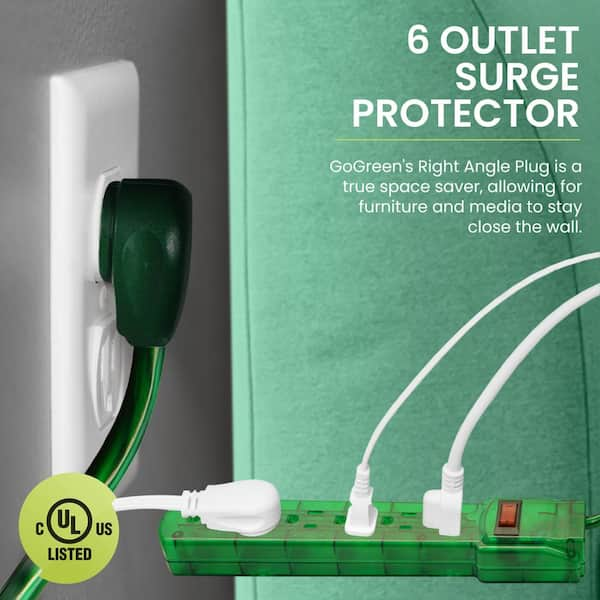 3-Piece Surge Protector, Grounded Wall Block and Extension Cord Value Pack, PS615/CT026/10F