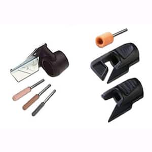 Rotary Tool Sharpening Kit for Outdoor Lawn Tools (9-Piece)