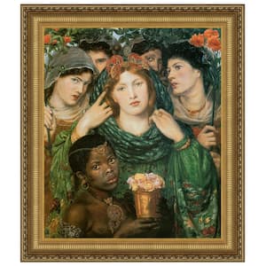 The Beloved (The Bride), 1866 by Dante Gabriel Rossetti Framed Nature Oil Painting Art Print 44.25 in. x 38.25 in.