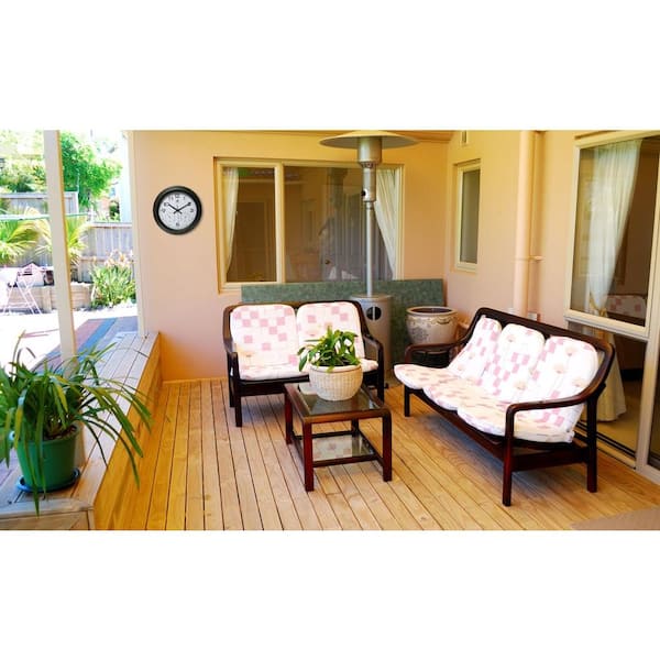 Infinity Instruments Garden 18 in. x 18 in. Round Outdoor Wall Clock