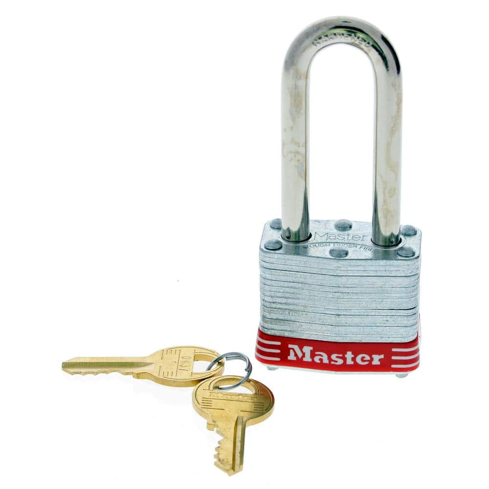 IDEAL 2 in. Padlock Steel Shackle Red Bumper