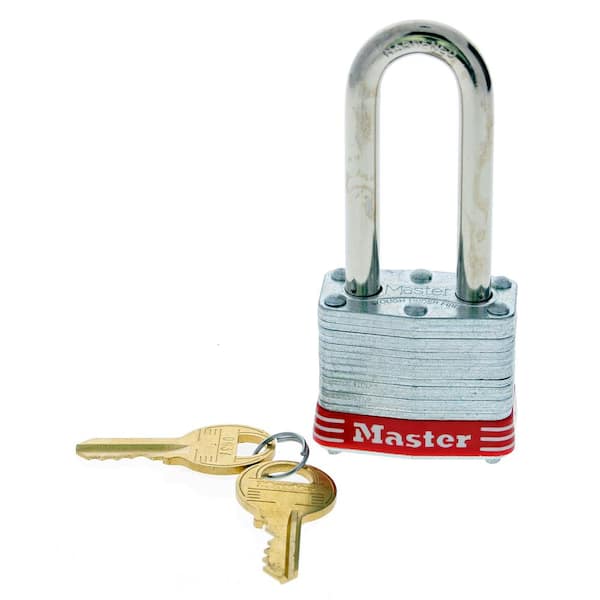 American Lock 3 in. Red Shackle Solid Aluminum Padlock